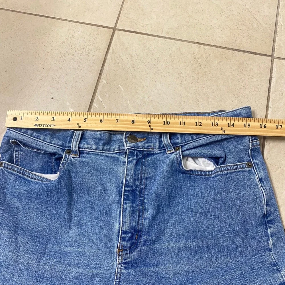 Lauren Jeans Co Ralph Lauren‎ Women Blue Denim Bootcut Embellished Jeans Size 10